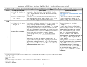 Attachment A SGIP Equity Resiliency Eligibility MATRIX for Residential Customers version 3