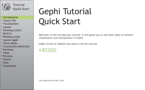 Gephi Tutorial: Quick Start Guide