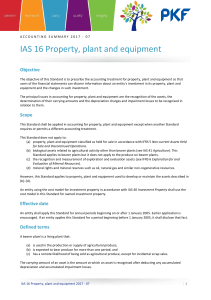 IAS 16 property plant and equipment