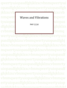 Waves and Vibrations - Booklet