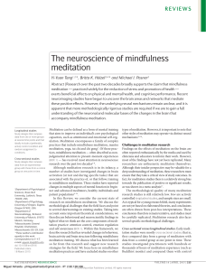 The neuroscience of mindfulness meditation