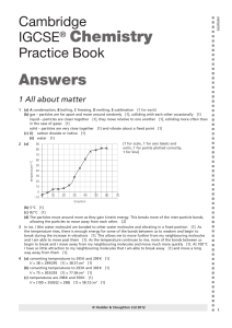 Cambridge IGCSE Chemistry practice book answers
