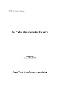 Valve Manufacturing Industry