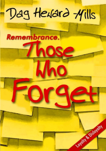 Those Who Forget - Dag Heward-Mills