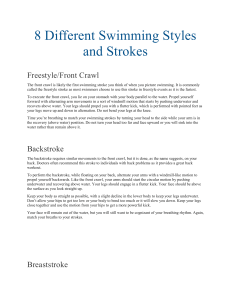 8 Different Swimming Styles and Strokes