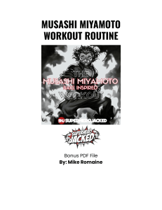 Musashi Miyamoto Workout Routine | Superhero Jacked