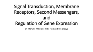 Signal Transduction, Membrane MBChB