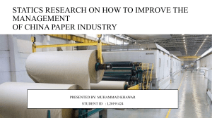 China paper industry