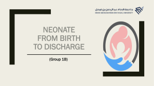 Neonate Care: From Birth to Discharge