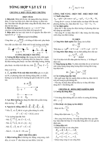 CÔNG THỨC VL 11