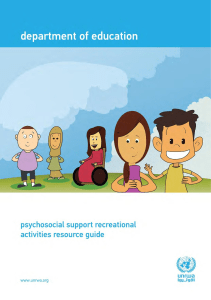 recreational activities resource guide