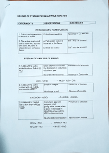 Qualitative Analysis Scheme: Ion Identification