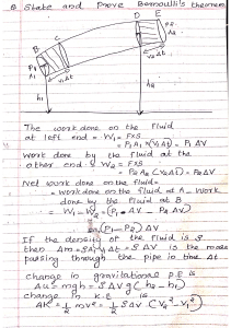 Bernoulli's Theorem Lecture Notes