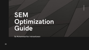 SEM Optimization Guide For Google Ads