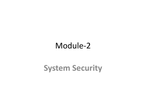 Module 2-Part 2- System Security