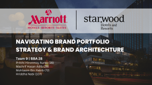 Marriott-Starwood Brand Portfolio Strategy & Architecture