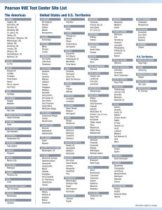 pearsonvue testcenters