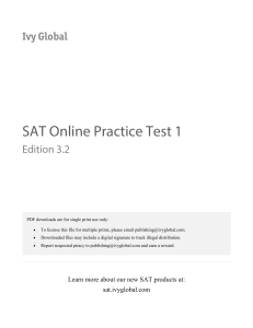 sat online test 1