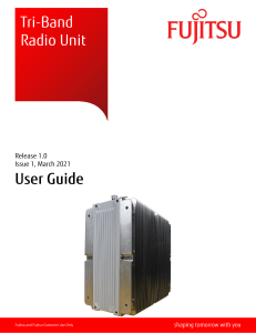 Fujistsu TA08025-B605 Tri-Band Radio Unit User Guide