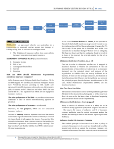 Insurance Law Dean Divina Reviewer