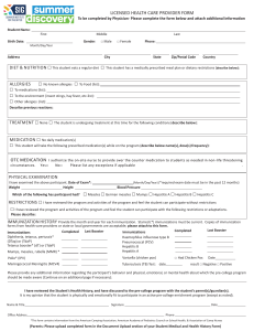 Licensed Health Care Provider Form 2023 UPDATED