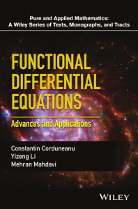 Functional Differential Equations Advances and Applications