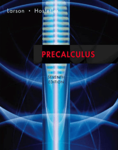 PreCalculus Text