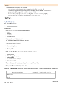 Musenge Mupwaya - F4 DT - Student booklet - Plastics - with PP Qs