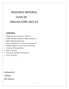 RESOURCE MATERIAL 2022-23 ENGLISH CLASS XII (2)