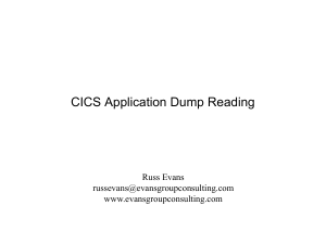 CICS trans dump GSE