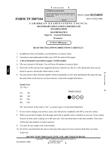 CSEC-Maths-MC-2004-to-2011