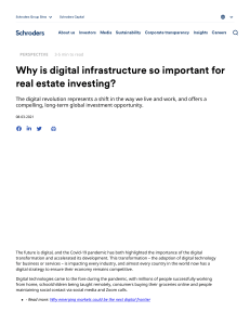 Why is digital infrastructure so important for real estate investing 