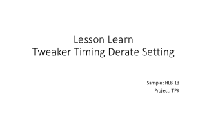 [Lesson Learn] Set Timing Derate in Tweaker Environment
