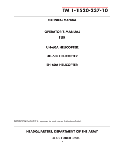 UH-60A, L, EH-60A Operator's Manual