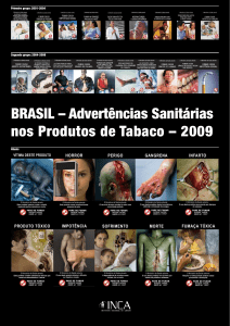 BRASIL Advertencias Sanitarias nos Produ