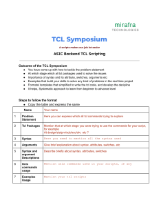 TCL Symposium Model