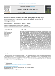 JBE Nasserpour et al inclined demountable walls with boundary rocking columns