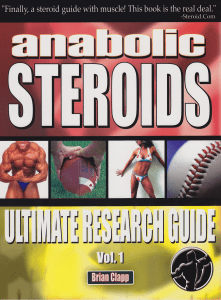 Anabolic Steroids Ultimate Research Guid