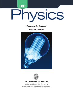 HOLT Physics Book