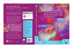 Accounting for Non-Accounting Students, 6th edition