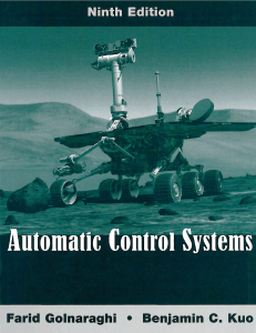 Farid Golnaraghi Benjamin C. Kuo Automatic Control Systems