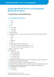 IGCSE Geog WB Answers