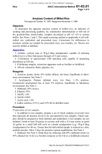 amylose content of milled rice