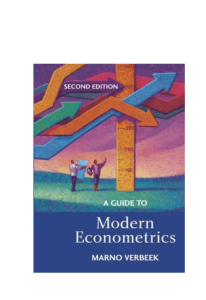 Veerbek - A Guide to Modern Econometrics