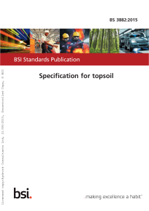 BS 3882 2015 Specification for Topsoil