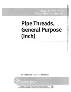 ASME B1.20.1 - Pipe Threads, General Purpose (inch) - 2013