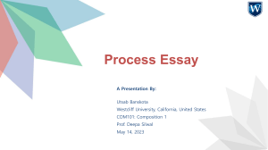 Process Essay PPT