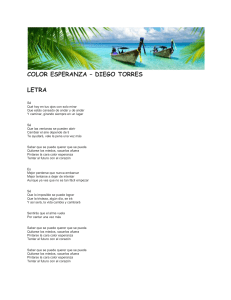 Color Esperanza - Diego Torres Letra