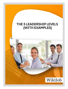 5 leadership levels