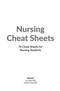 Nursing Cheat Sheets